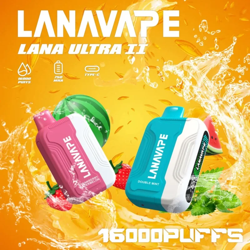 LANA 16000口 拋棄式電子煙｜Ultra II 磁吸換彈款｜買三盒送主機